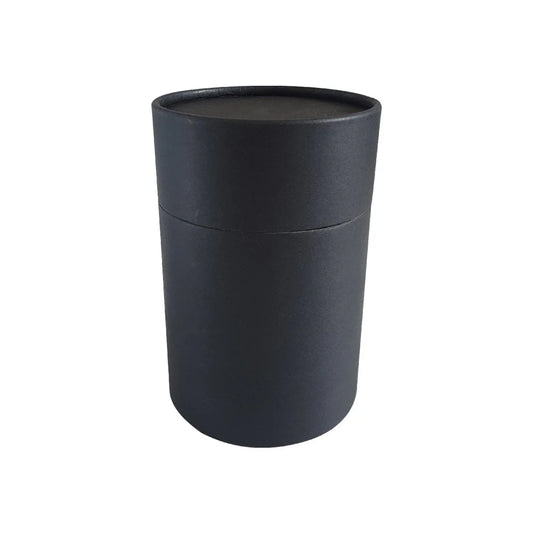 Embalagem tubo de papelão -  86x129 mm  (500 ml) - Preto/ Branco/Marrom Kraft (fosco)