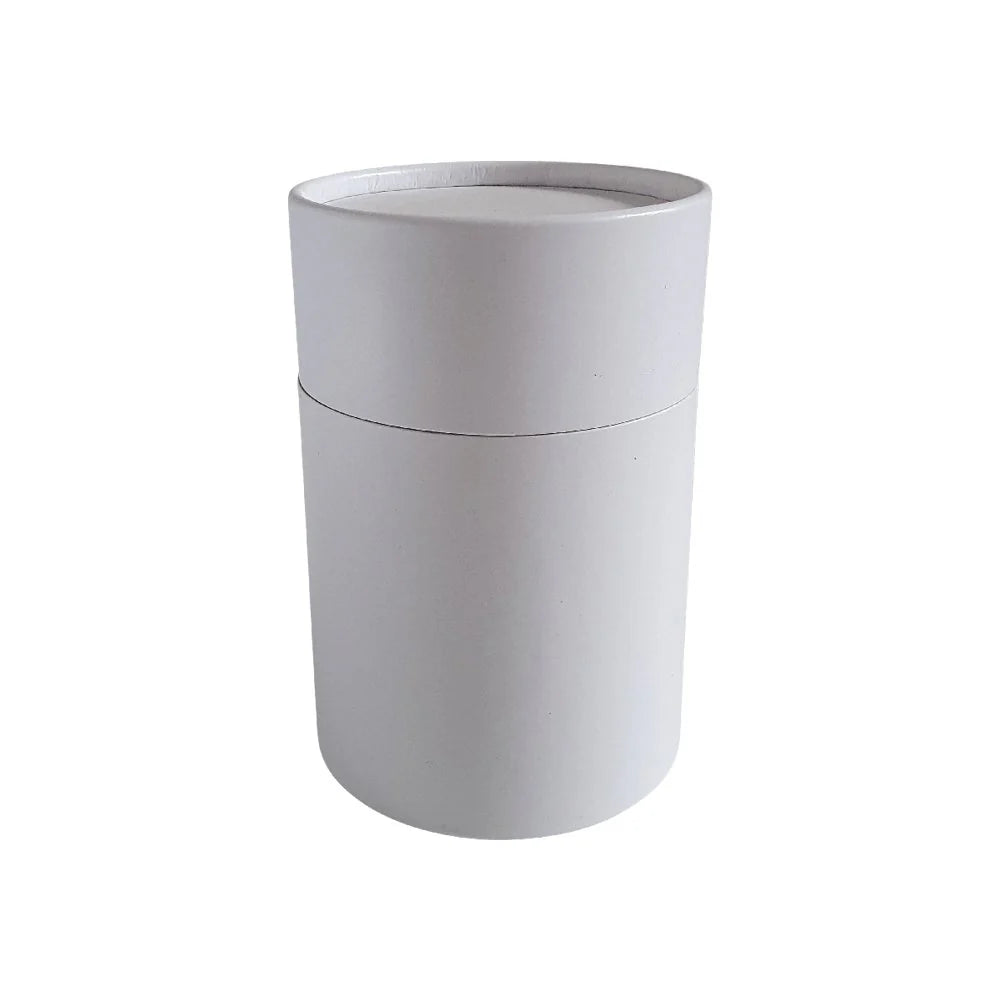 Embalagem tubo de papelão -  86x129 mm  (500 ml) - Preto/ Branco/Marrom Kraft (fosco)