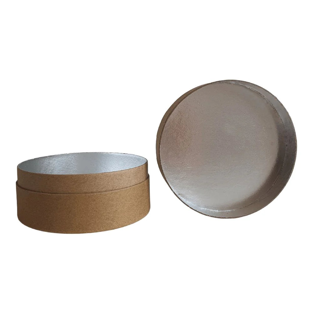 Embalagem de tubo de papelão 73x42 mm  (100 ml) -  com forro resistente à água - Kraft preto, branco e marrom