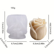 F040MS - Molde de Vela Rosa Elegante