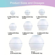 EP010MS -Conjunto de 8 Moldes de Silicone   em Forma de Bola