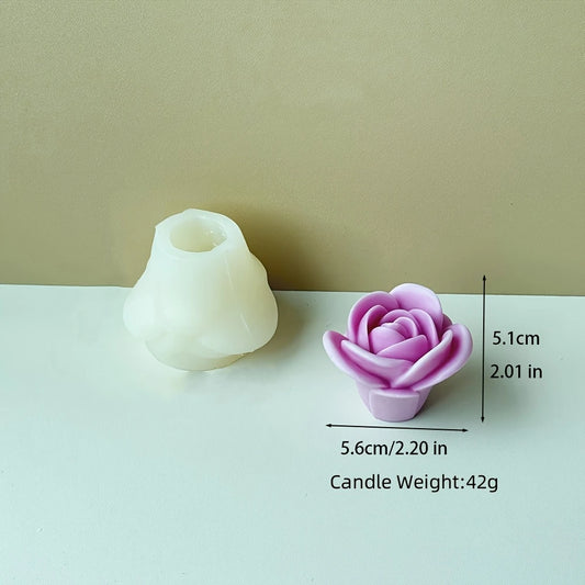 F114MS-  Molde Flor Rosa 3D