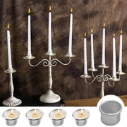 Componente velas - Suportes de Vela em Alumínio 4 unidades