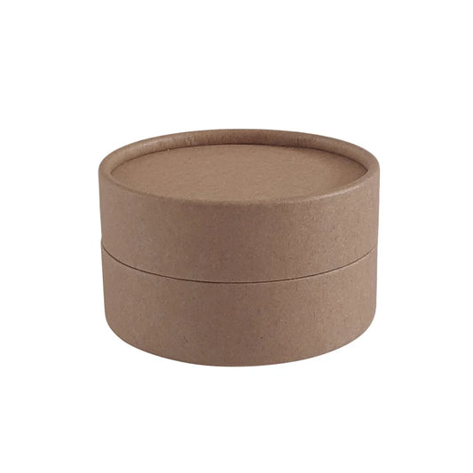 Embalagem de tubo de papelão 73x42 mm  (100 ml) -  com forro resistente à água - Kraft preto, branco e marrom