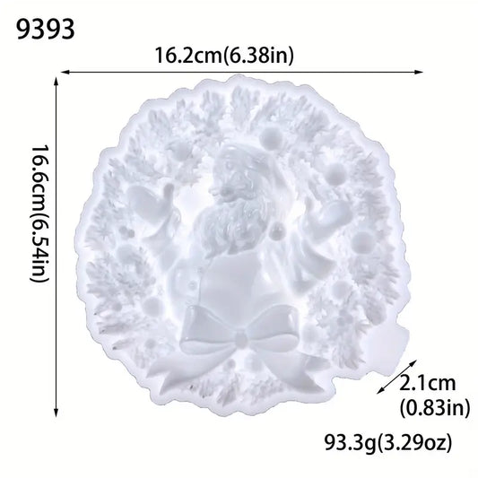 NA121MS- Molde de resina de PaI Natal 2D parede