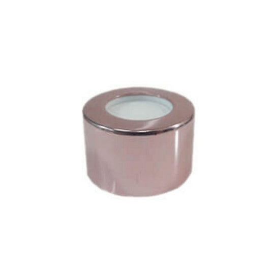 Frasco Vidro Transparente Difusor Redondo 50mL/ 100 mL + Tampa Rosa Ouro