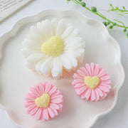 F029MS - Molde de Silicone Margarida em Formato de Coração