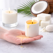 Cera Colza & Coco | BPF 47 - 52 ºC |Recipiente &amp; Velas de massagem