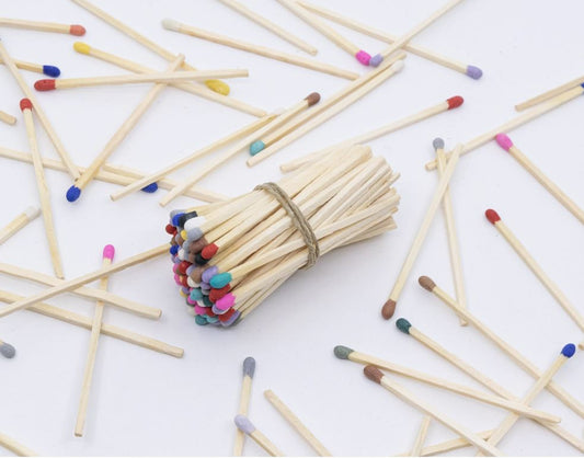 Fósforos Coloridos 12 unidades