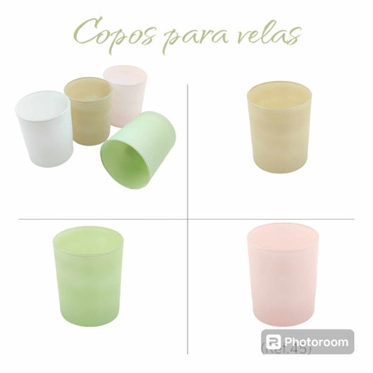 | Copo de Vidro Barley Varias Cores Mate Fosco - 250 mL | 320 mL