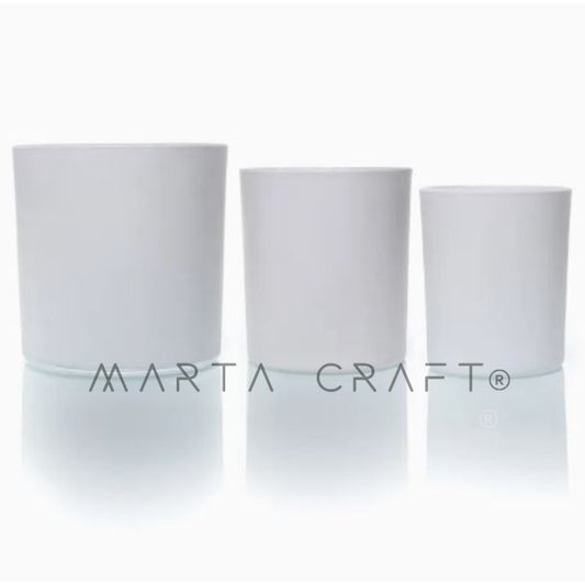 | Copo de Vidro CIL Branco Brilhante/ Branco Mate Fosco - 220 mL | 350 mL | 500 mL