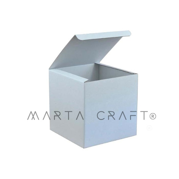 Caixa Cartão micro c/Tampa Fixa/Conjunto de 10/Kraft e Branca