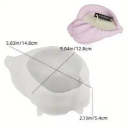 BP061MS - Moldes de Silicone para Suporte de Vela de Concha 2