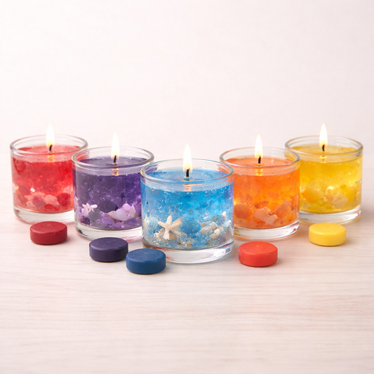 ♡ Pastilhas Coloridas para Velas