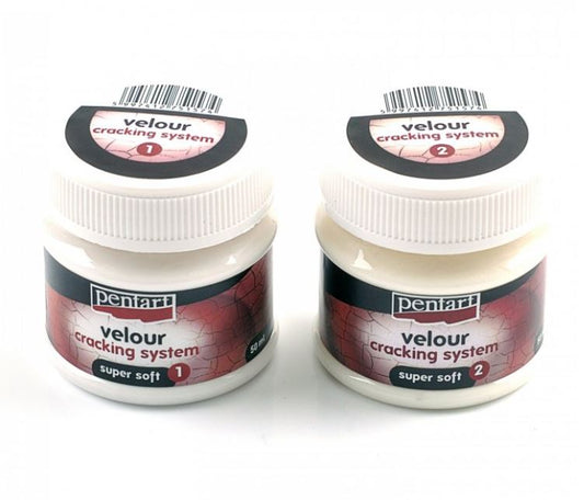 Conjunto de sistema de craqueamento de veludo 2x50 ml