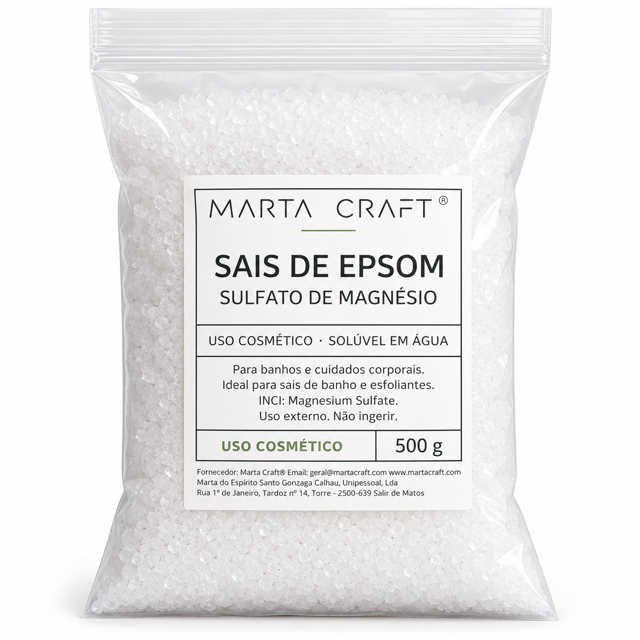 Sais de Epsom /Sulfato de Magnésio