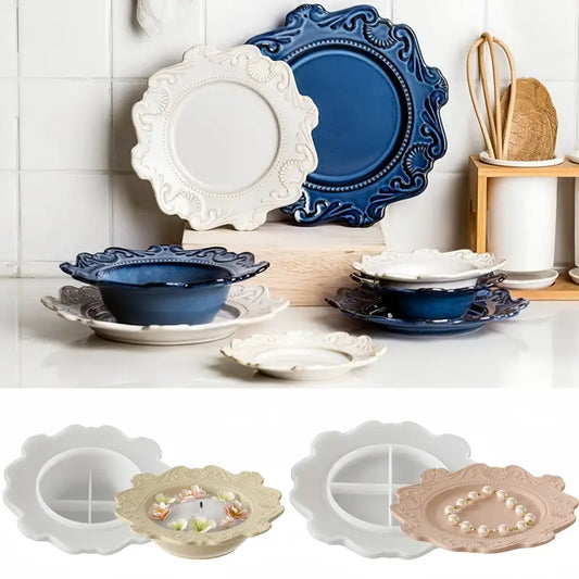 BP067MS - Molde Epóxi Prato Estilo Vintage