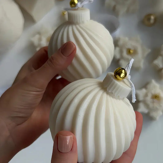 NA074MS - Molde em silicone - bola Natal