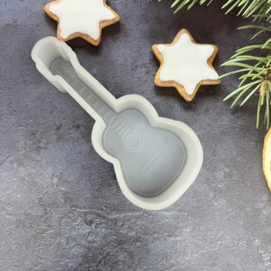 D073MS - Molde em silicone - Guitarra Acústica com Cordas,