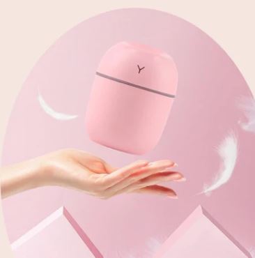 Difusor de aroma Rosa, humidificador- Aroma Diffuser- USB 130ml