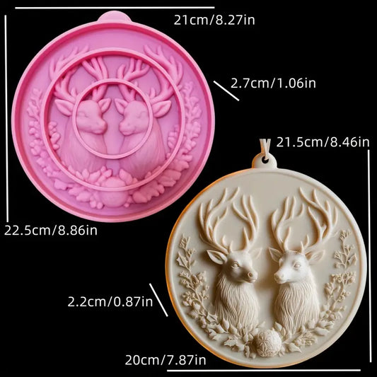 NA130MS - Molde Grande de Porta com Cabeça de Alce