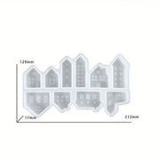 NA137MS- Molde em silicone -  Natal  Mini Casa  Conectados em Estilo Europeu
