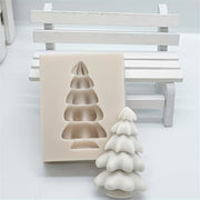 NA064MS - Molde de Silicone 2 mini  árvores Natal