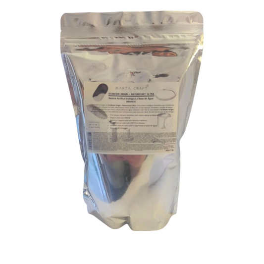 RESINA ORGÂNICA - 1KG - ECORESIN ORIGIN - NATURECAST ULTRA -MARTA CRAFT ® - BRANCO 1KG