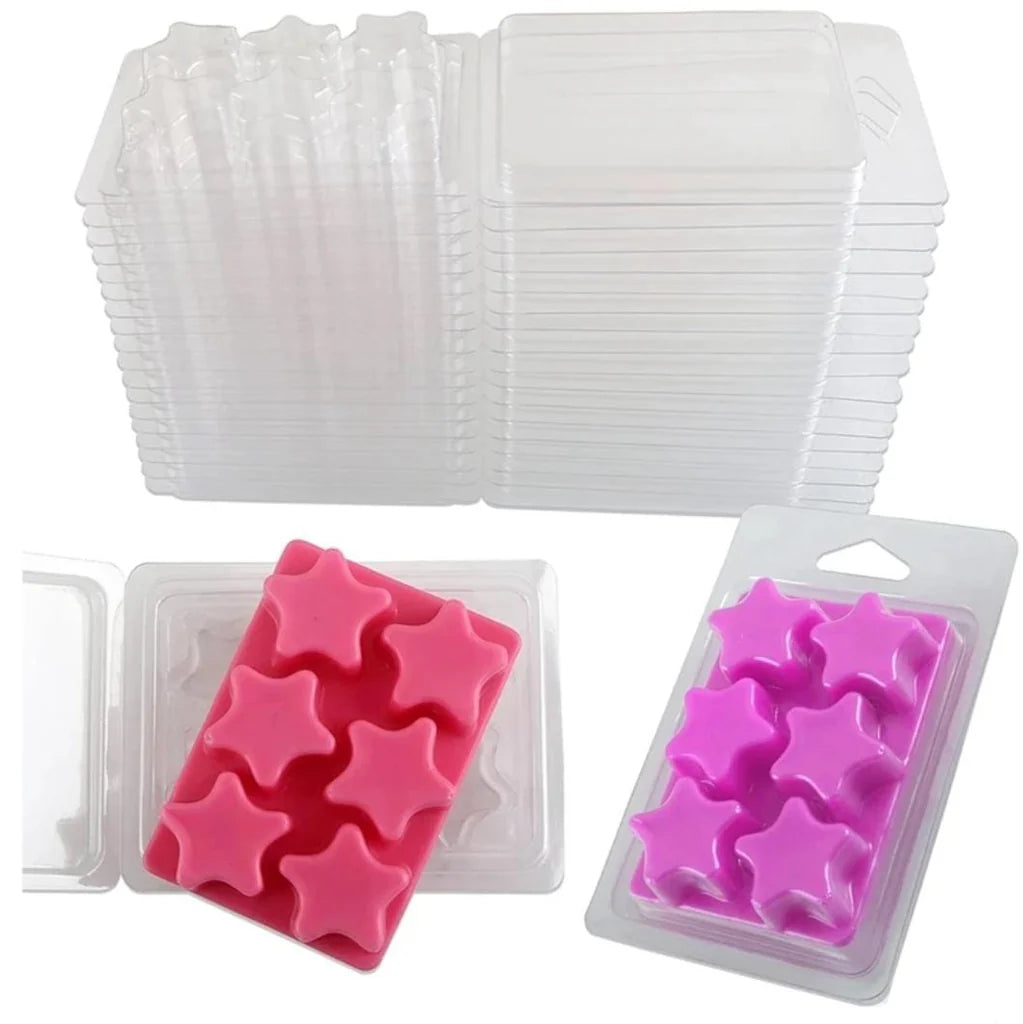 Embalagens para wax melts |plástico transparentes | molde para cera/ESTRELA