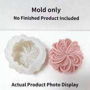 F031MS - Molde de Silicone Borda Enrolada em Forma de Flor