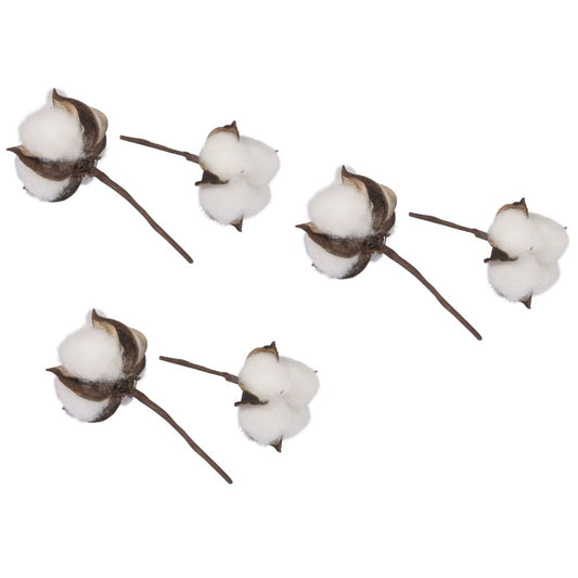 Flores de algodão ø 6cm - Cxa 6 Peças