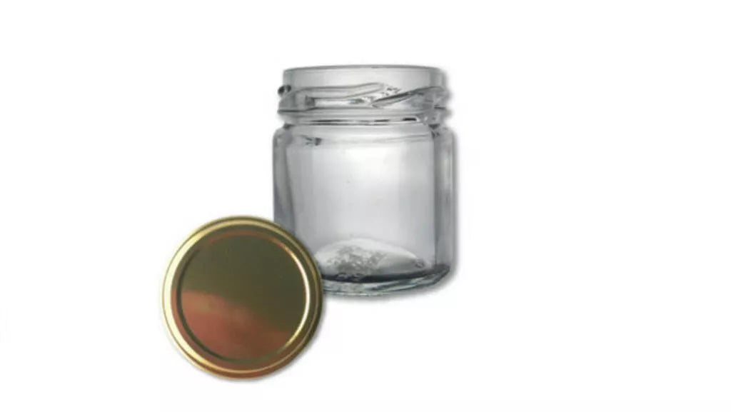 Frasco de vidro Transparente tampa dourada (Monodose) 40ml