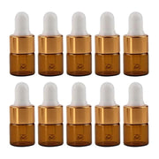 Frasco Ambar vidro - mini dropper 3mL/5 mL- Set 10 unidades