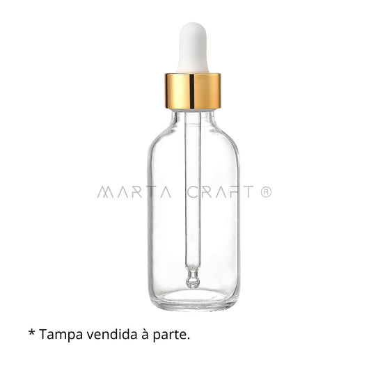 Frasco vidro transparente 100ml - 1 /12/48 unidades