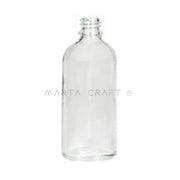 Frasco vidro transparente 100ml - 1 /12/48 unidades