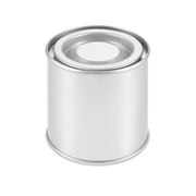 Lata de Metal Redonda Vazia  com tampa de pressão - 125 ml / 250 ml