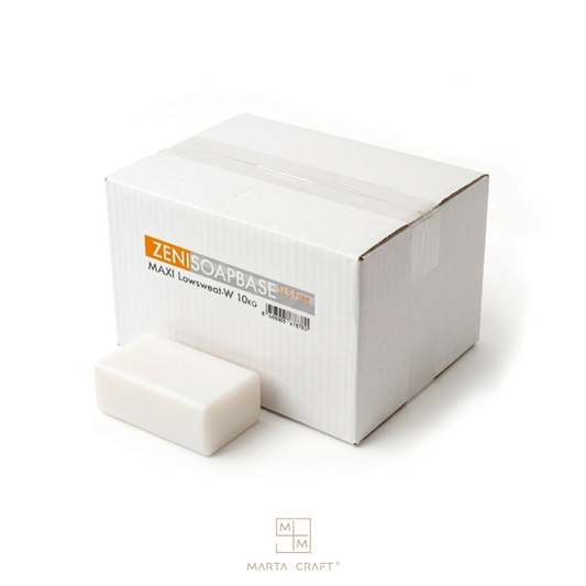 SOAP MAXI LOWSWEAT - WHITE - 10 KG -Base de Sabonete de Glicerina - Opaca - Formato Económico