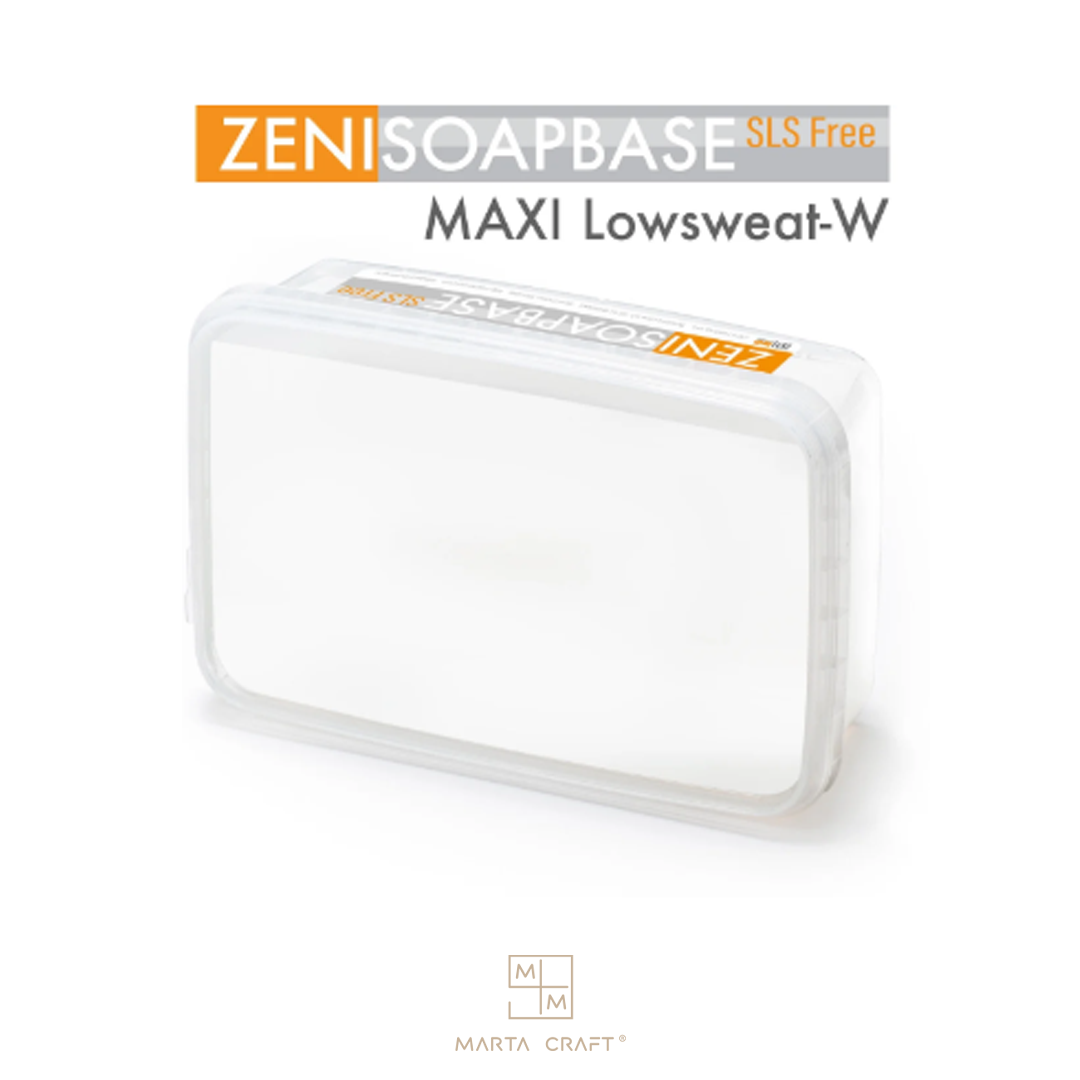 SOAP MAXI LOWSWEAT - WHITE - 1 KG -Base de Sabonete de Glicerina - Opaca