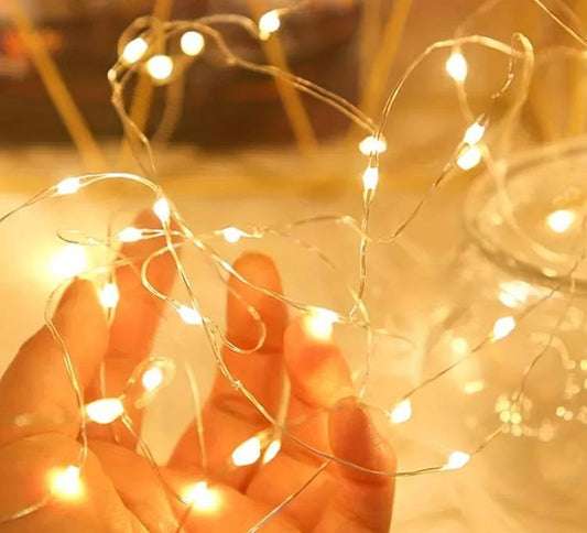 Micro LED-guirlanda de luzes com fio - luz Amarela - 2 M