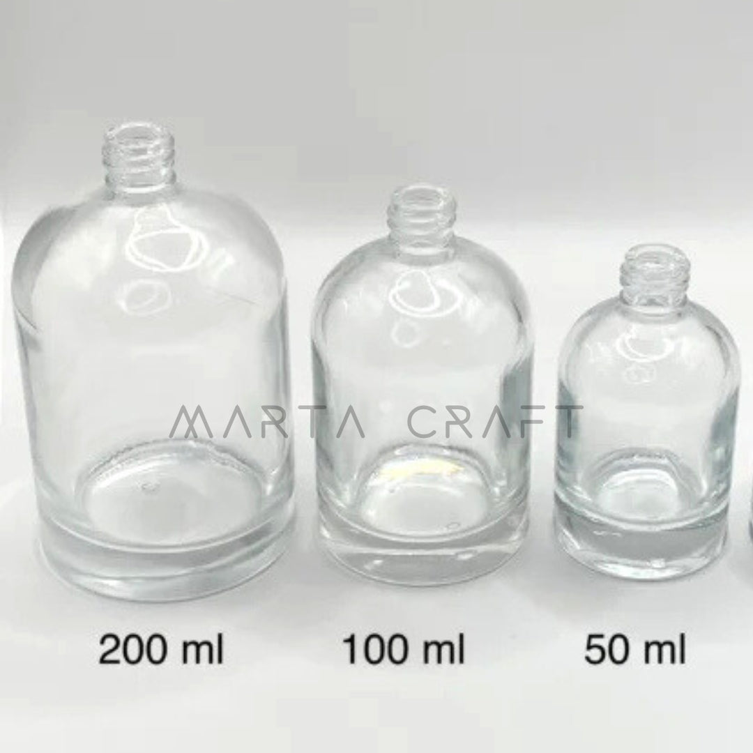 Frasco Vidro Transparente Perfume Antibiotic Rosca - 200mL- sem tampa