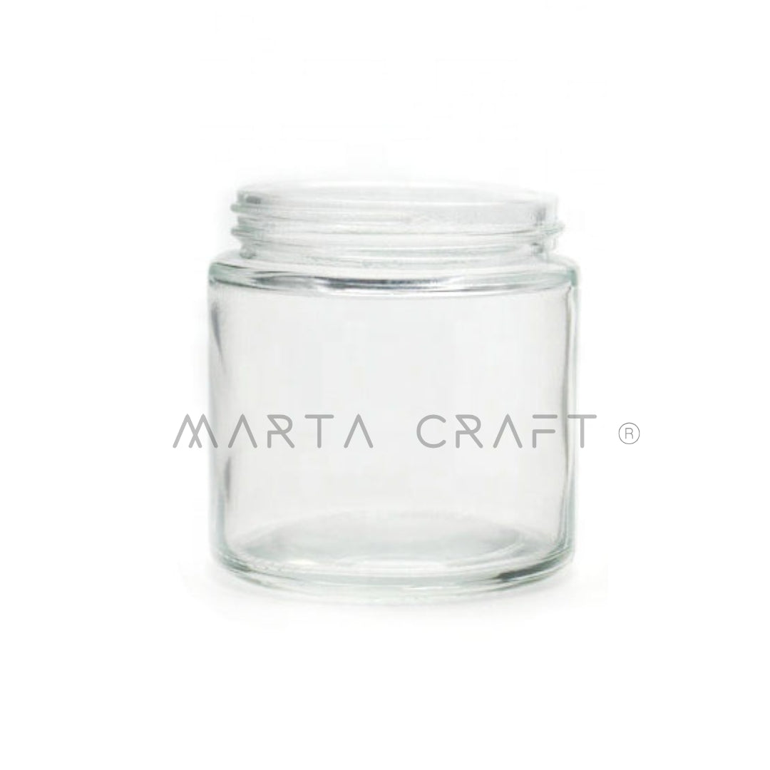 Boião Vidro Âmbar/Transparente 100 ml | Tampa Opcional (vendida separadamente) ou Sem Tampa