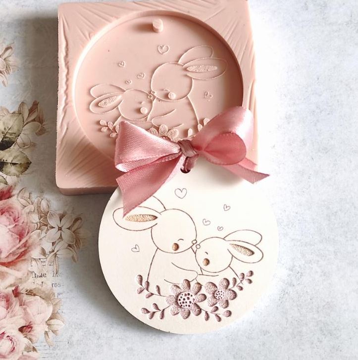 P125MS- Molde em silicone – Coelhinhos