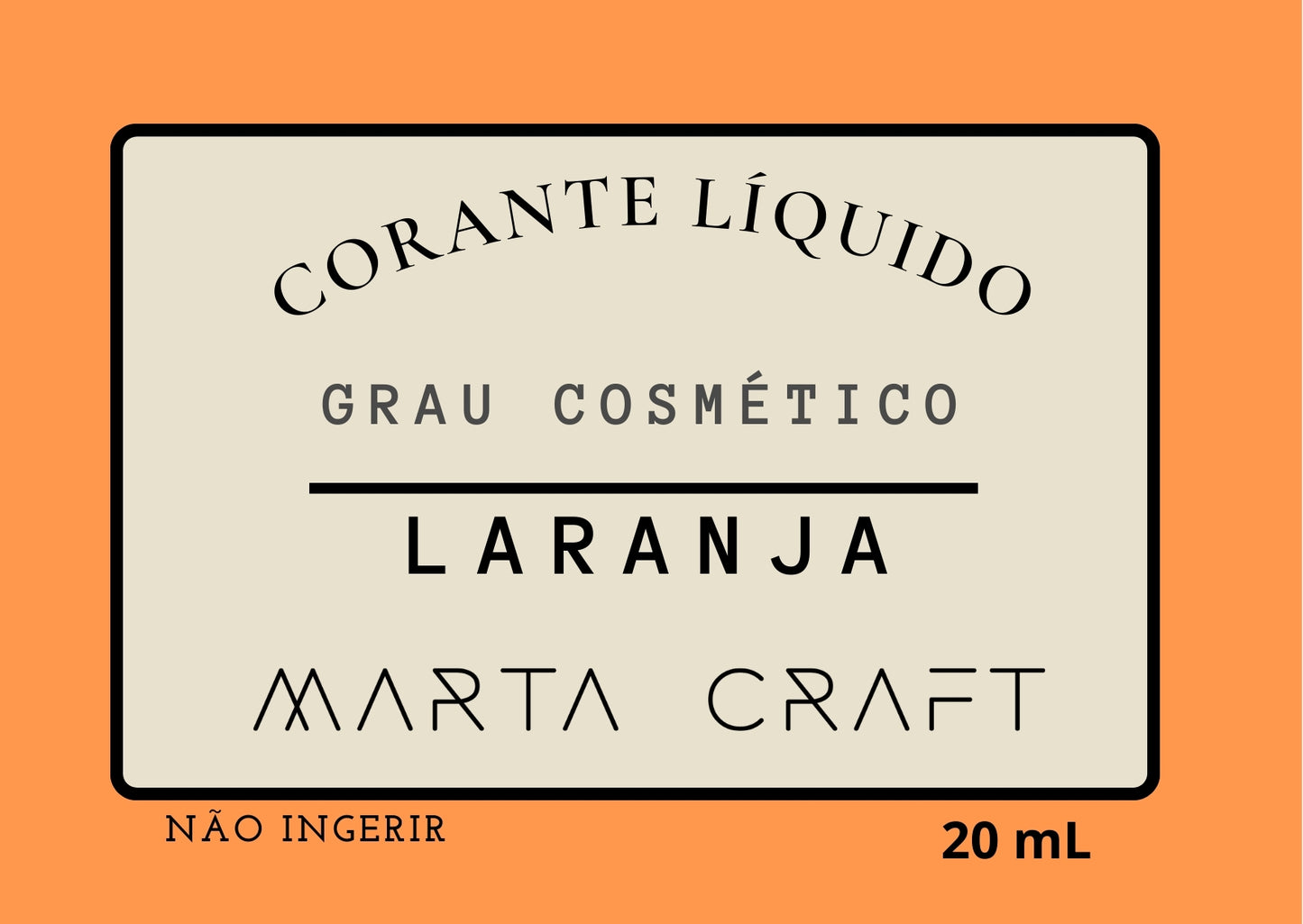 CORANTE LIQUIDO CONCENTRADO| GRAU COSMÉTICO | 20 mL