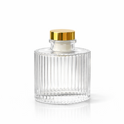 Frasco Difusor de Varetas em Vidro com Tampa Dourada 100/200 mL