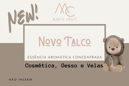 RV Essência aromática concentrada  para Velas e Sabonetes e Gesso - NEW TALCO