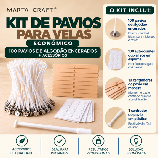 Kit de Pavios para Velas Económico