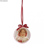 Bola Natal, Plástico, Cristal -Medalhão de plástico 1 unidade 80 mm Rayher
