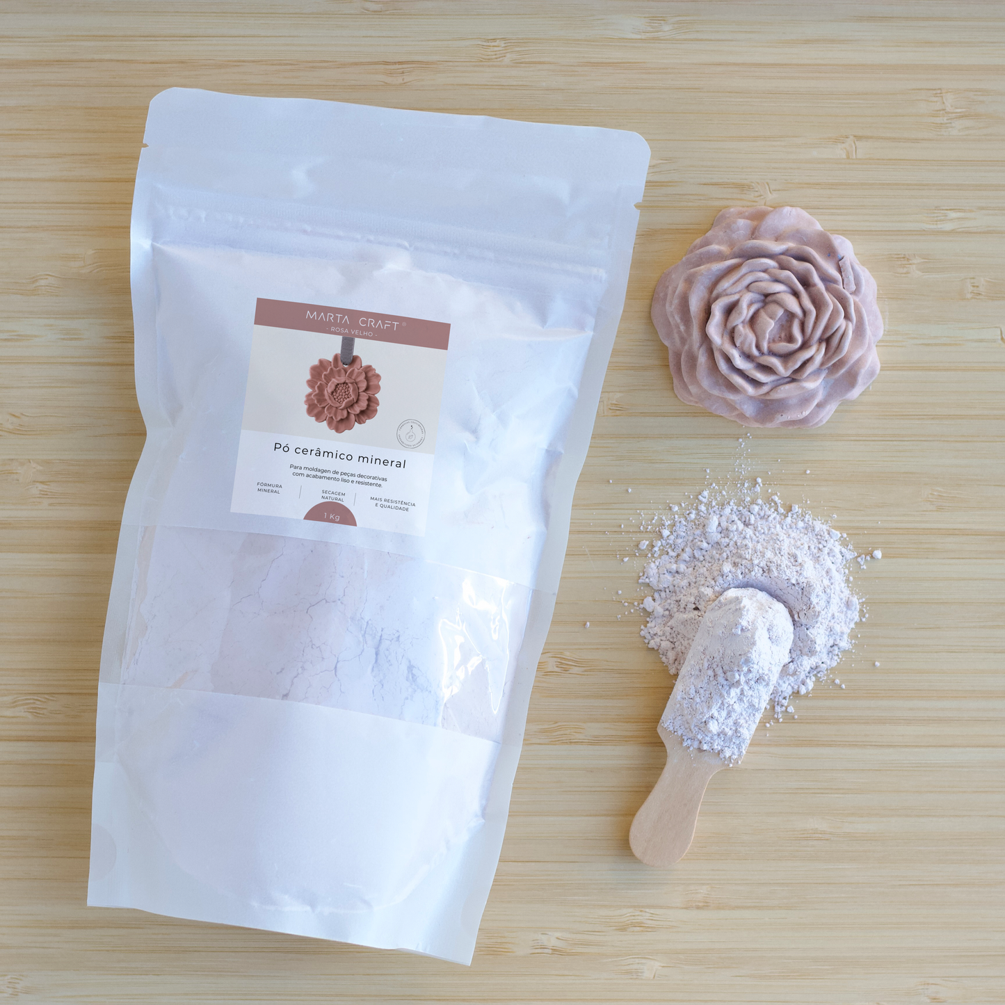 Pó Cerâmico Mineral - Colorido  - 18 CORES - 1 kg - Marta Craft®