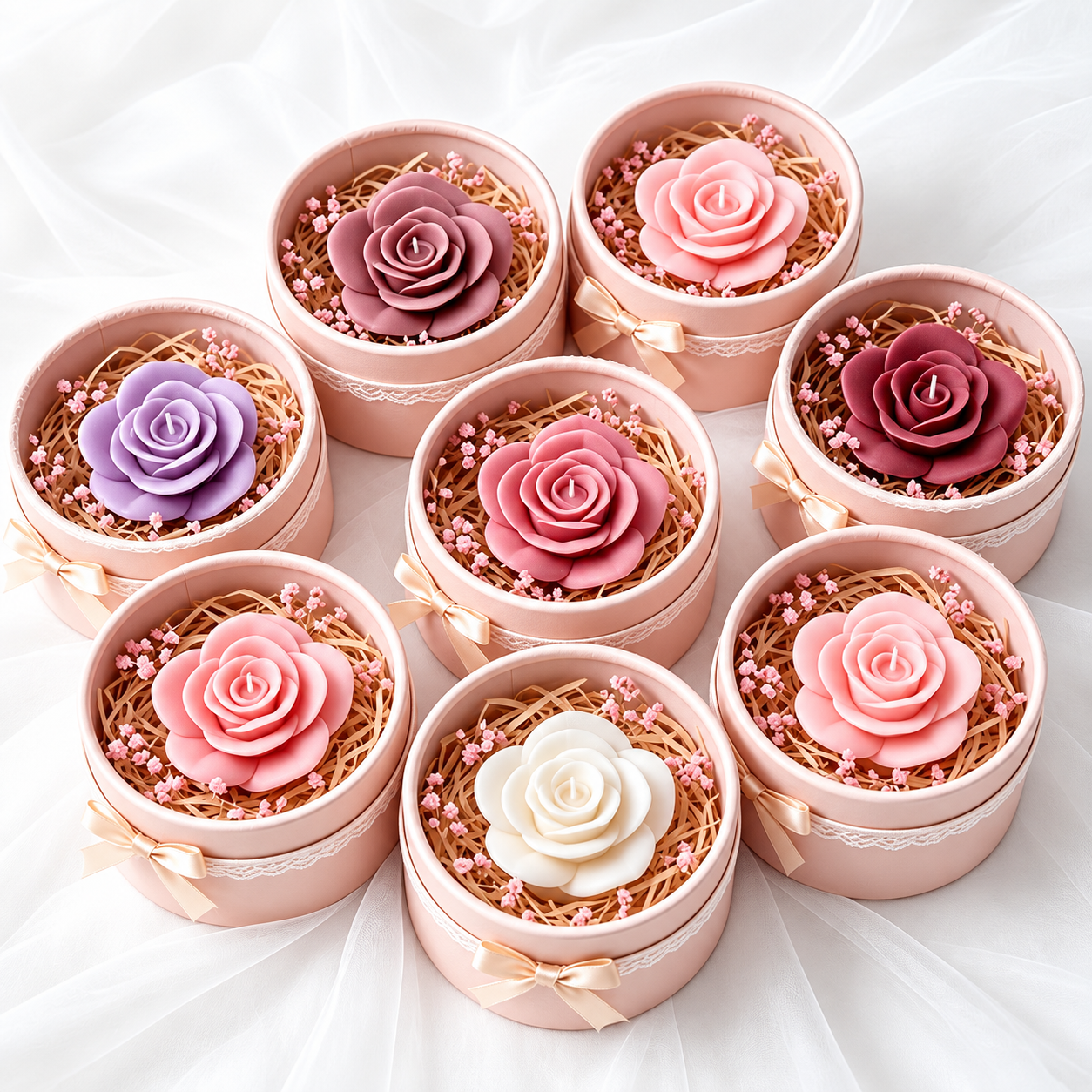 F090MS-  Molde Flor Rosa 3D