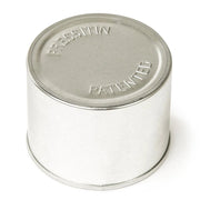 Lata redonda para conservas - Metal - Prata : 100 mL / 200 mL / 400 mL